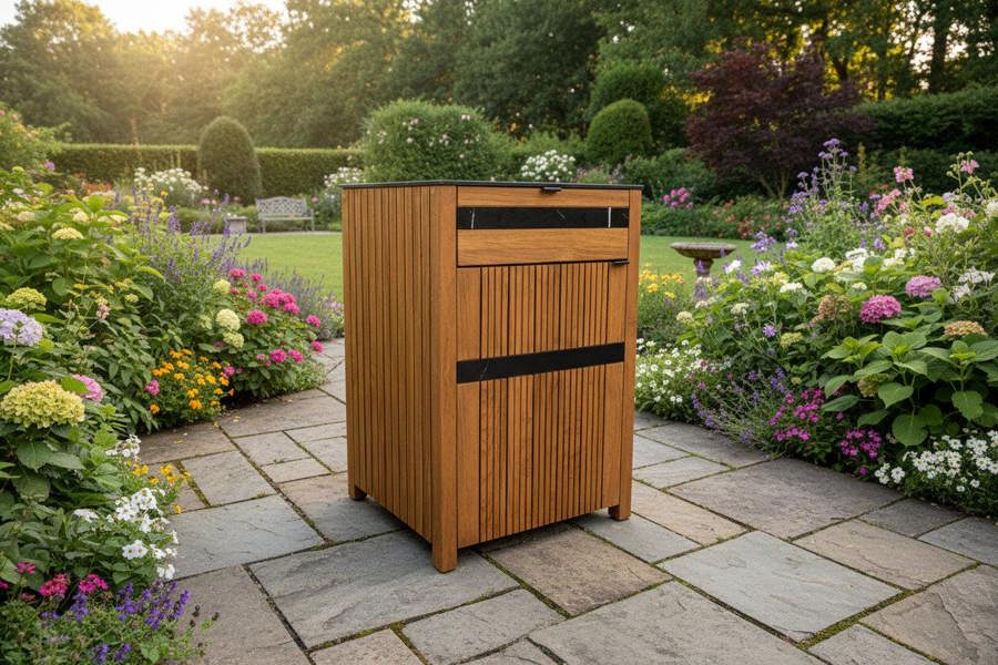 Ocean Designs Avellino Teak Outdoor Kitchen Door and Drawer Unit