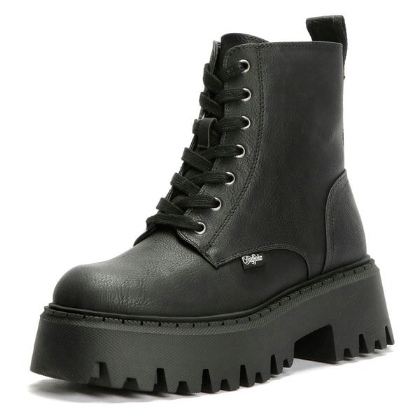 Buffalo Aspen Lace Up Warm Women's Black Boots