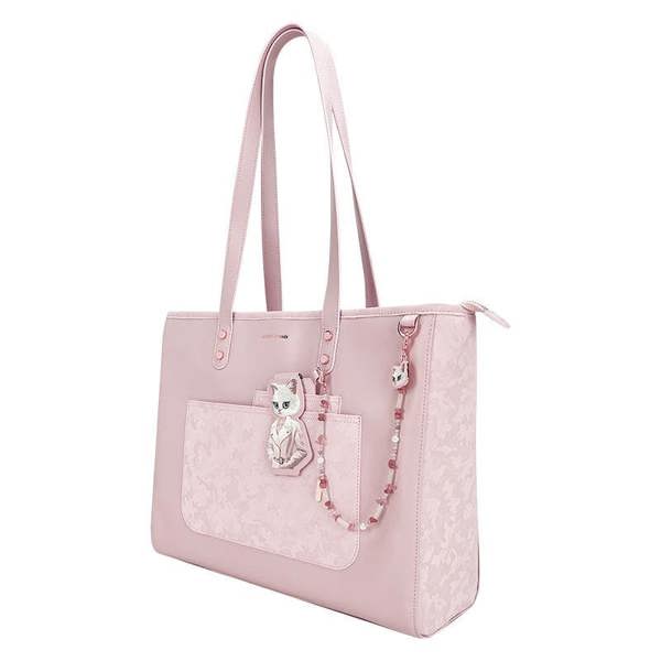 Nimmy Friends Nimmy Magnetic Fashion Series Combo White Cat Tote Bag Pink - N-CXMX-TTBZH-04