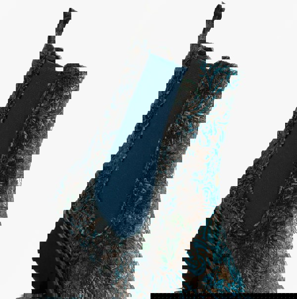 Heavenly Feet ZETA MEADOW VELOUR Womens Chelsea Boots Blue Velour