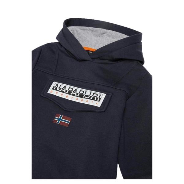 Napapijri Childrens/Kids Burgee Hoodie - Marine Blue - 