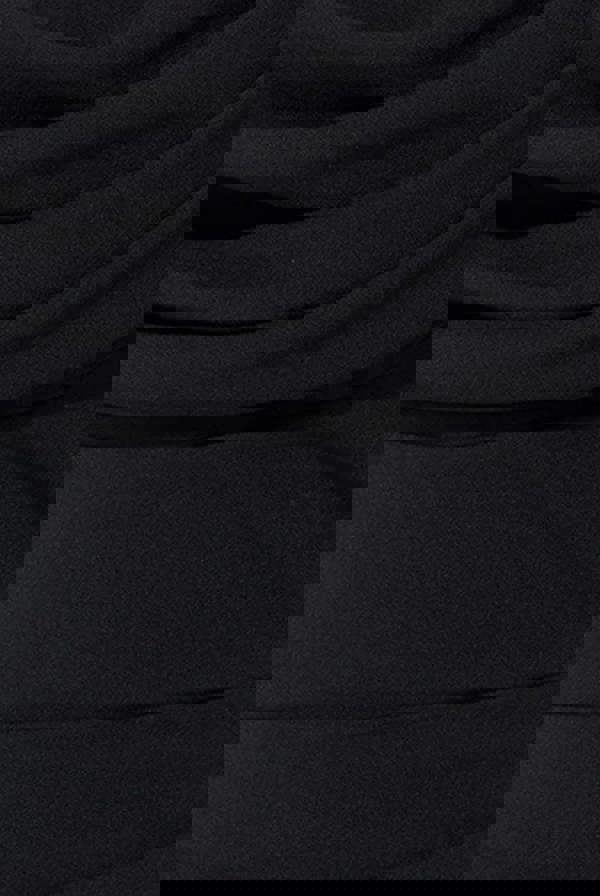 Chiffon Off The Shoulder Cowl Neck Maxi Dress - Black DR2690