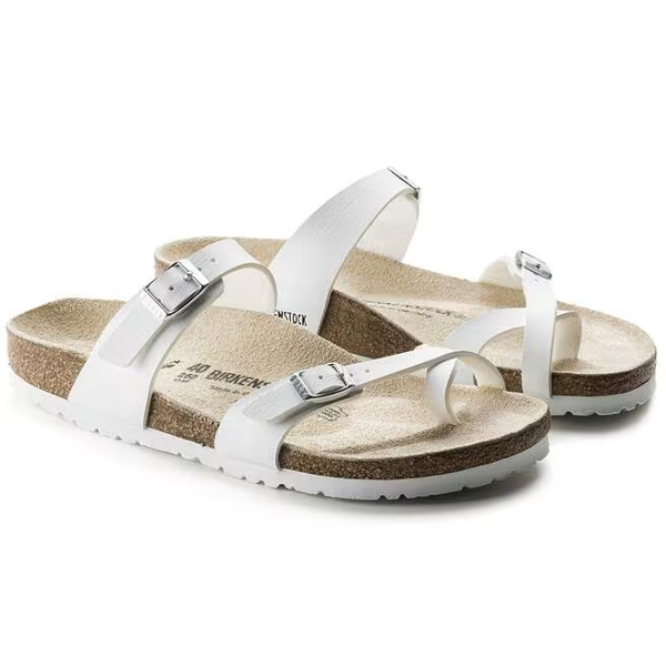 Birkenstock Mayari Birko Flor Womens Sandals - Graceful Pearl White
