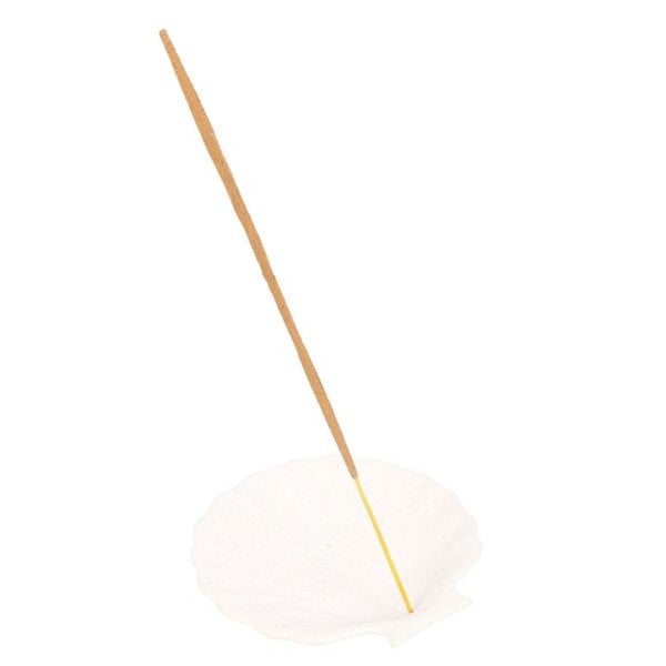 Serano Off White Scallop Shell Incense Stick Holder
