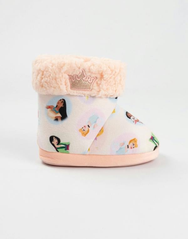 Disney Girls Pink Princesses Slipper Boots