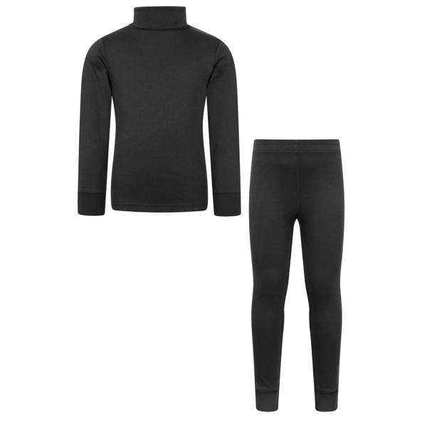 Mountain Warehouse Childrens/Kids Meribel Base Layer Set - Black - 
