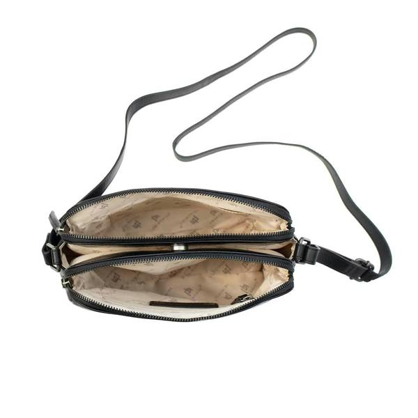 PRIMEHIDE Orion Leather Handbag Double Zipper