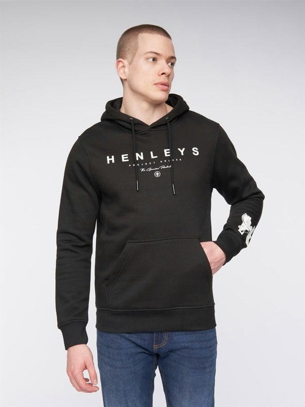Henleys Hentyme Hoodie - Black