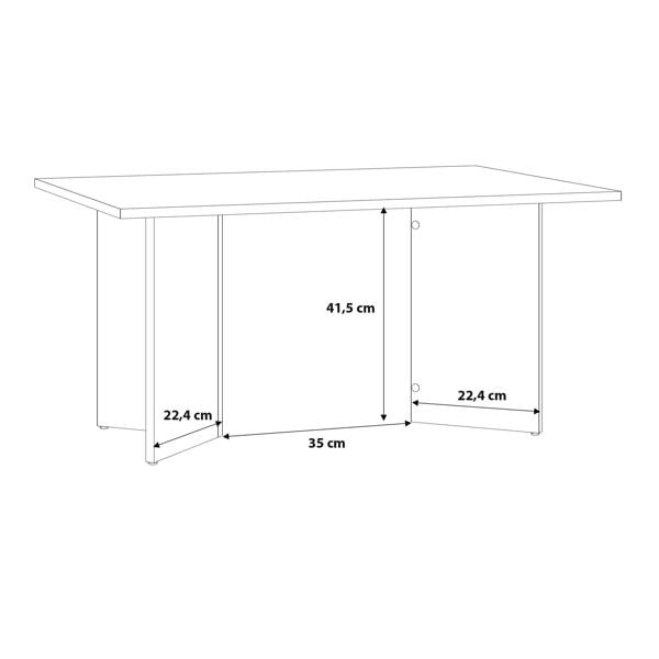 Wyld Haus Naestved  Sonoma Oak Wood Coffee Table