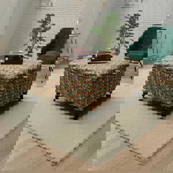 Multi-purpose square storage stool for bedroom or lounge