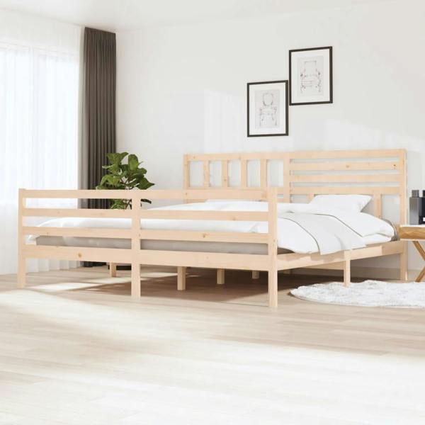 Berkfield Bed Frame 180x200 cm Super King Size Solid Wood
