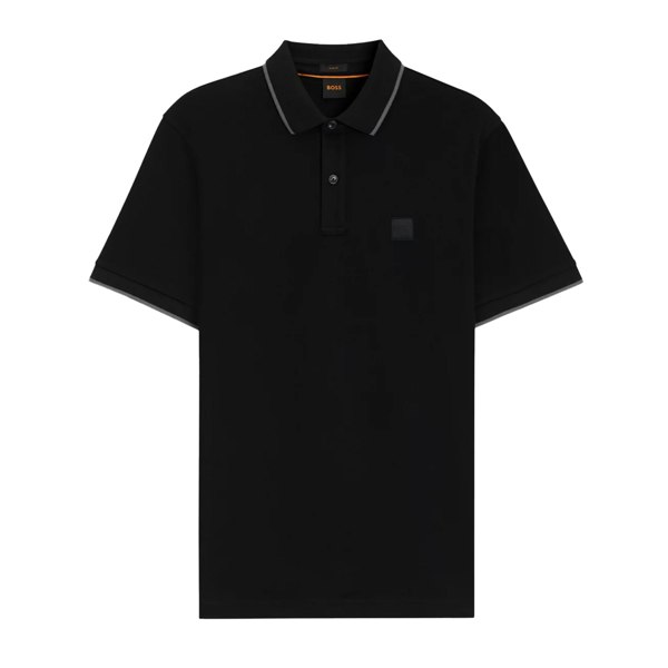 BOSS Slim Fit Passertip Polo Shirt Black