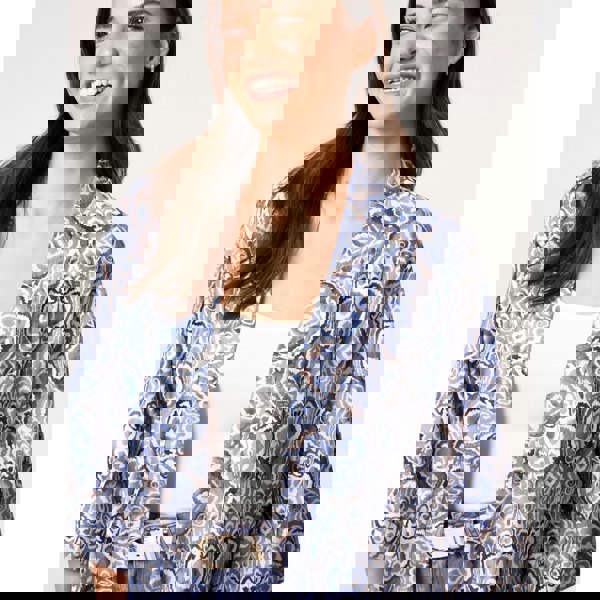 Blue Vanilla 3/4 Sleeve Kimono