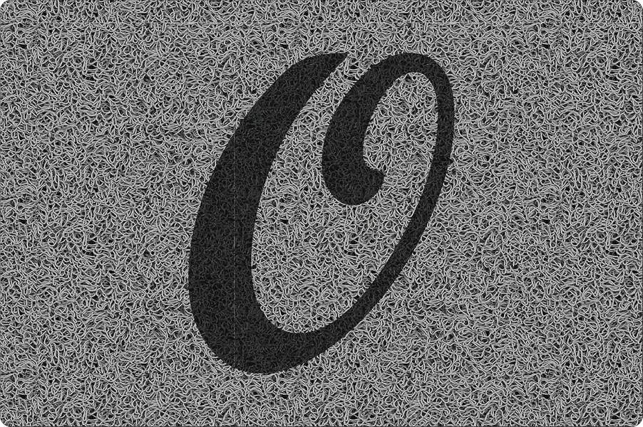 Nicoman Personalised Monogrammed Initial Letter Doormat 60 x 40cm