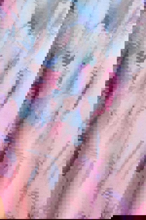 Printed Scuba Square Neck Puff Sleeve Midi Dress - Blush Pink DR4650