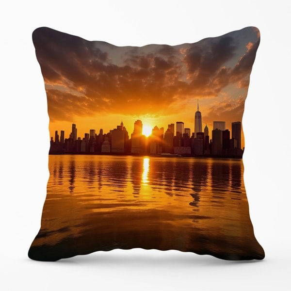 Warren Reed Sunrise In The City Cushions