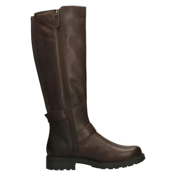 Clarks Ladies Clarks Buckle Detail Knee High Boots Orinoco2 Tall