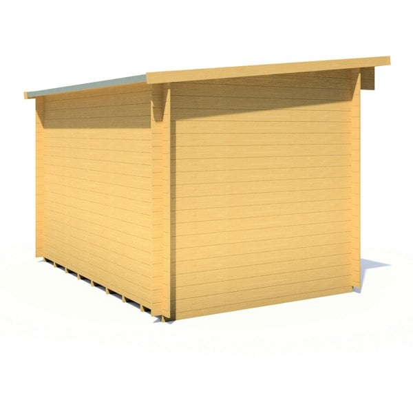 Shire 11x8 Edgefeild Log Cabin 19mm interlock Cladding - Best Shed