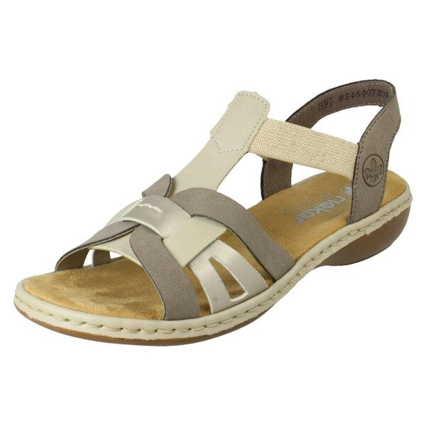 Rieker Ladies Rieker Casual Sandals 65918 - Beige