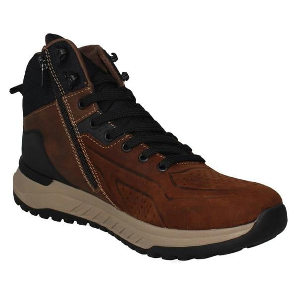 Rieker Mens Rieker Tex Revolution Soft Lace Up and Zip Casual Boots U0161
