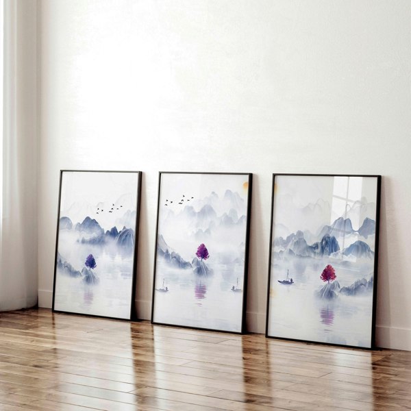 Artwork for the office | set of 3 framed wall art