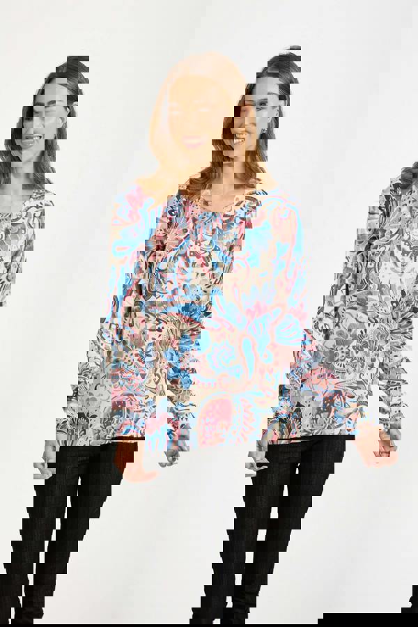 Paisley Print Knit Jumper