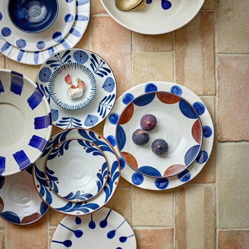 Love Frankie Cobalt & Bone XL Stoneware Serving Bowl