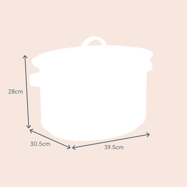 Cooks Professional 8L Digital Slow Cooker | Black / Rose Gold