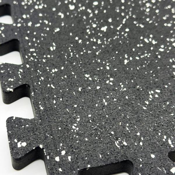 Nicoman Interlocking Rubber Topped Anti Vibration Foam Mats - 62cm x 62cm - 14mm Thick