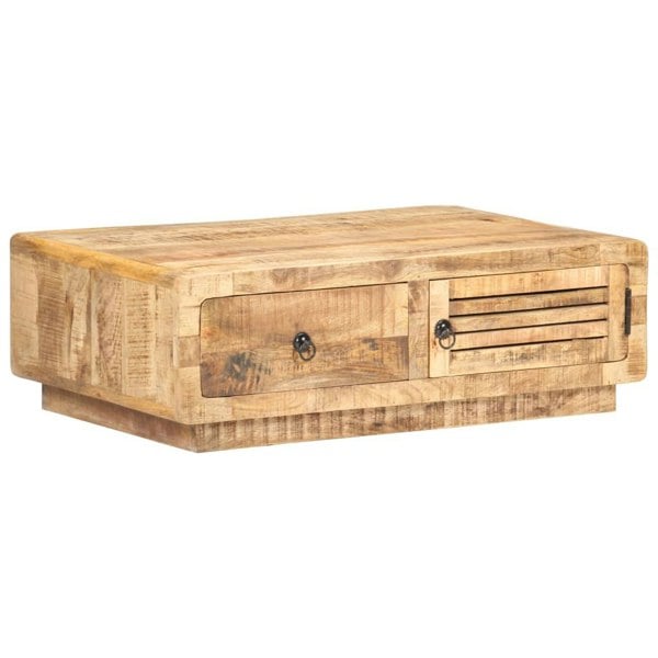 Berkfield Coffee Table 90x60x29 cm Rough Mango Wood