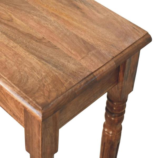 Artisan Furniture Solid Wood Three Drawer Console with Turned Legs