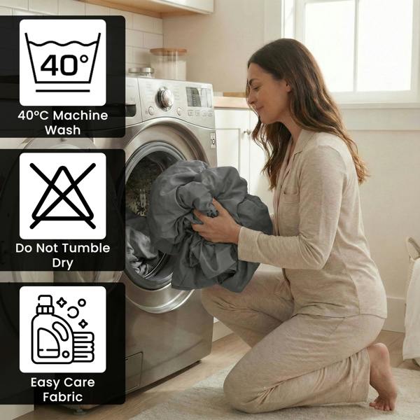 Smart Living T300 Fitted Sheet Or Pillowcase - Charcoal