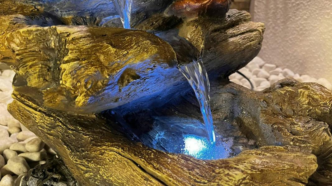 Tranquillity Water Features 5 Tier Wood Cascade Woodland Water Feature