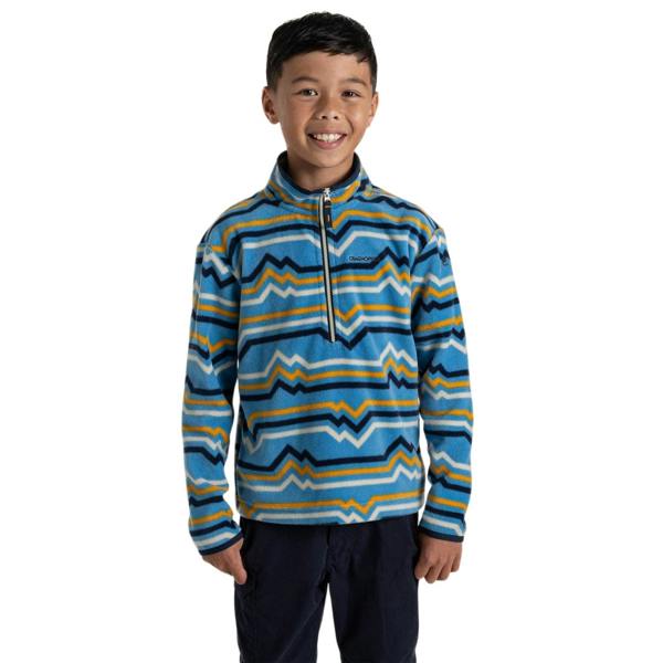 Craghoppers Childrens/Kids Embroidered Funnel Neck Sweatshirt - Bright Sky - 