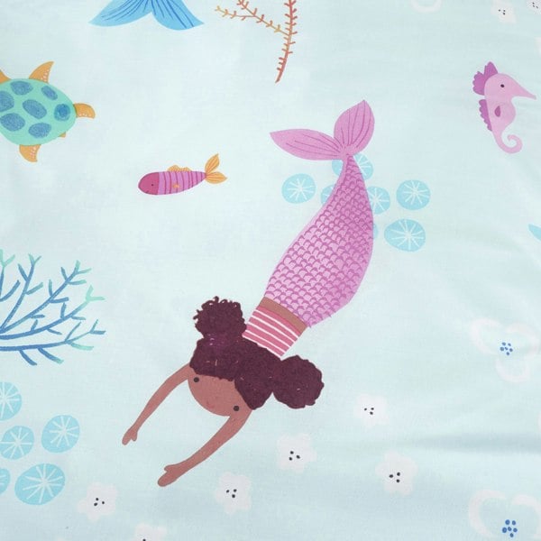 Catherine Lansfield Mermaid Reversible Duvet Cover Set