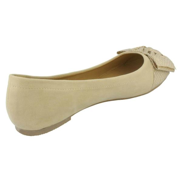 Spot On Ladies Spot On Bow Detail Flats