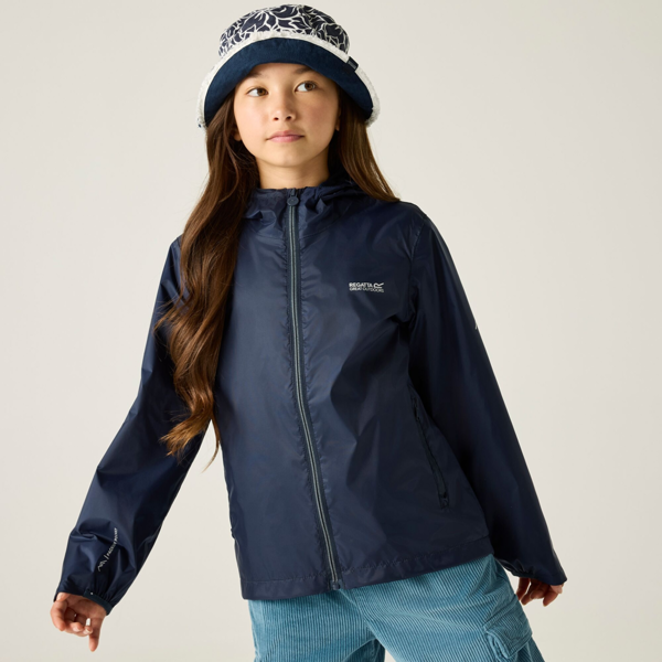 Regatta Kids Lever Waterproof Shell Jacket - Navy Blue