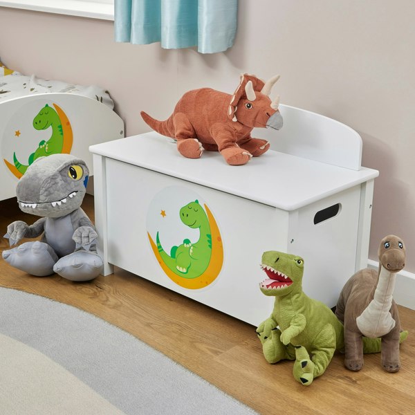 Liberty House Toys Kid’s Wooden Dinosaur Toy Box | Pre-order