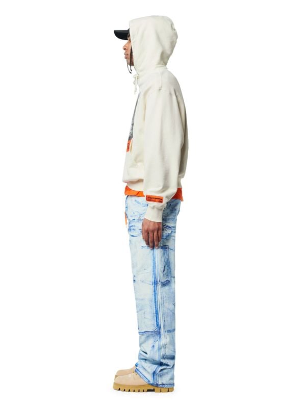 Heron Preston Boxed Heron Logo Hoodie - White