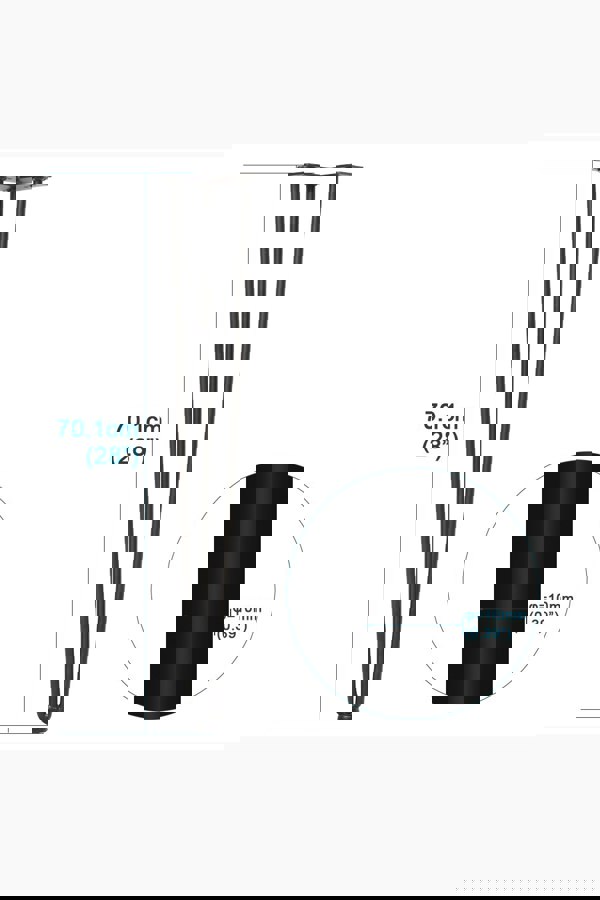 Living and Home 4 Pcs Black Three-Wire Metal Wire Clamp Furniture Legs