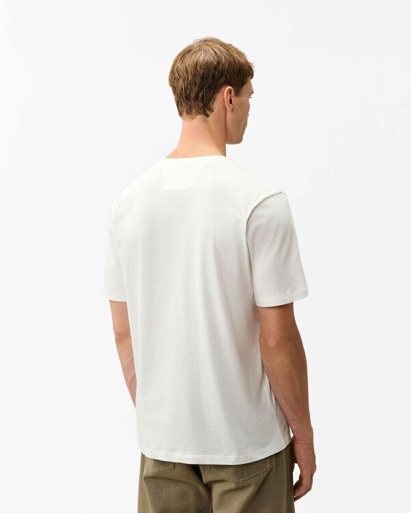 C.P. Company 30/1 Jersey Logo Patch Mens T-Shirt - Gauze White 103