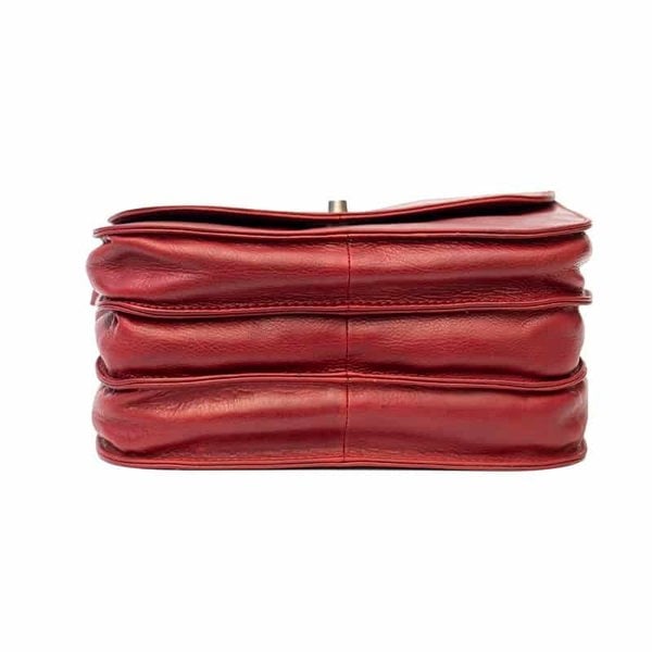 PRIMEHIDE Large Handbag Triple Compartment - Elena Tuscan