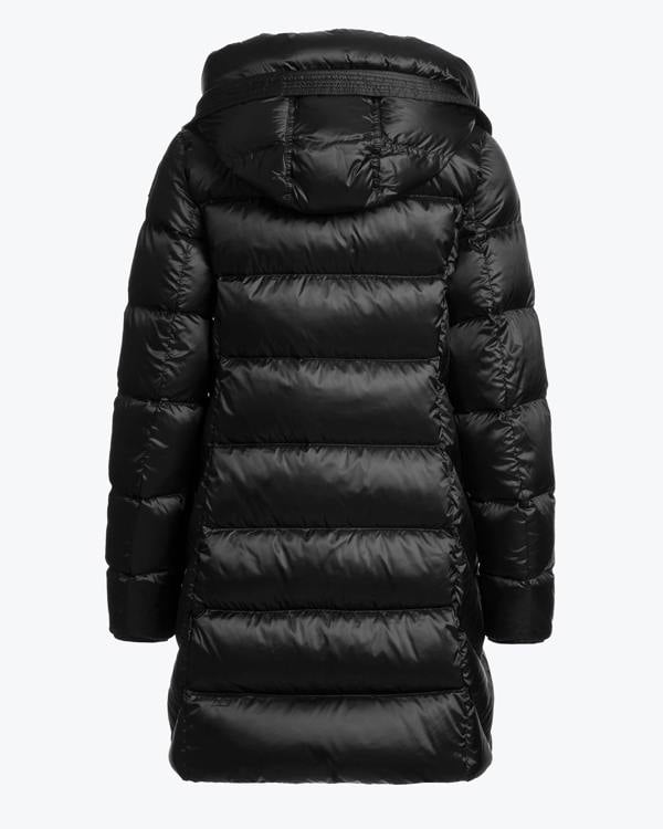 Parajumpers Marion Womens Down Jacket with Hood - Black 541, back