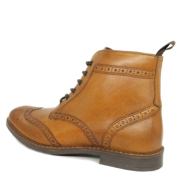 Thomas Crick Red Tape Crick Askham Brogue Lace Up Mens Leather Boots