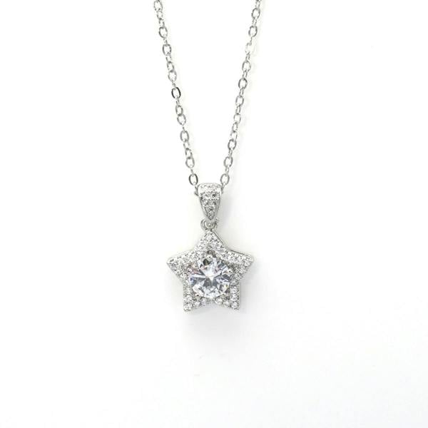 Say It With Star Halo Necklace - Silver
