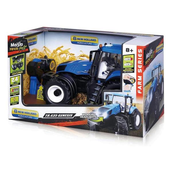 Dragodirect RC New Holland Tractor 2.4GHz Remote Control Farm Toy