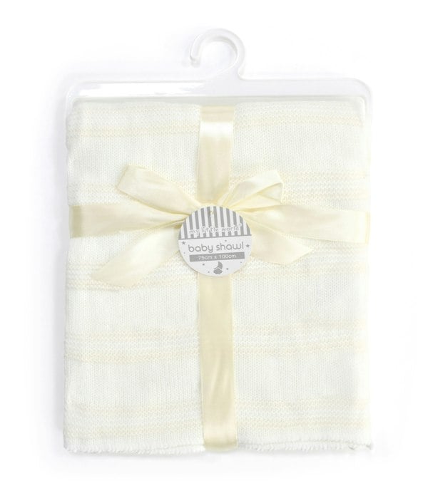 My Little World Stripes Baby Shawl - 75cm x 100cm