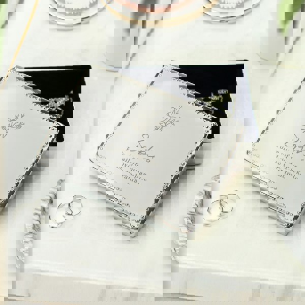 Personalised Memento Company Personalised Floral Small Jewellery Box