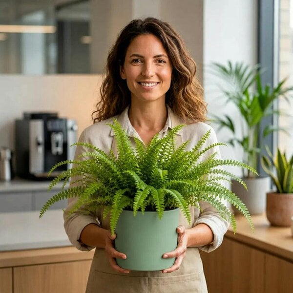 Nephrolepis Boston Fern – Lush Feathery Green Indoor Houseplant