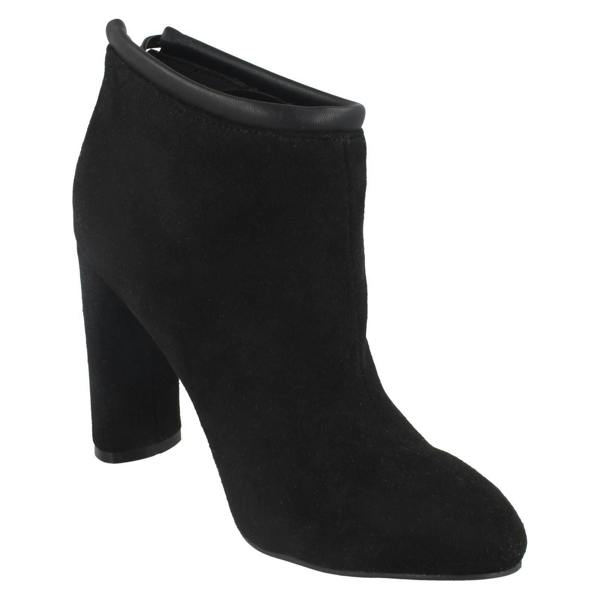 Spot On Ladies Spot On Back Tie Ankle Boots